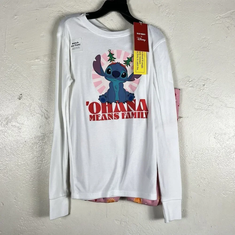 Old Navy Disney Lilo & Stitch Stitch & Angel 2pc Snug Fit Pajama Set XL